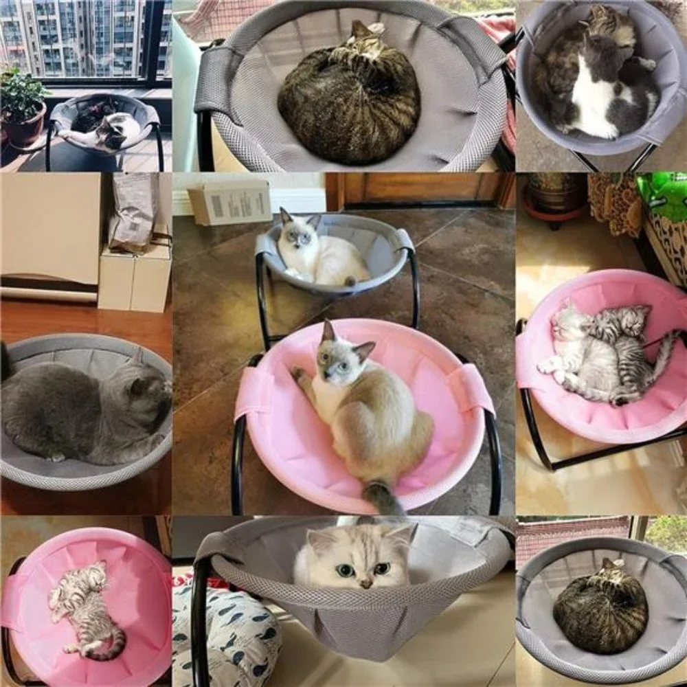Cat Bed Dog/Pet Hammock Bed Free-Standing Sleeping Bed Pet Supplies Whole Wash